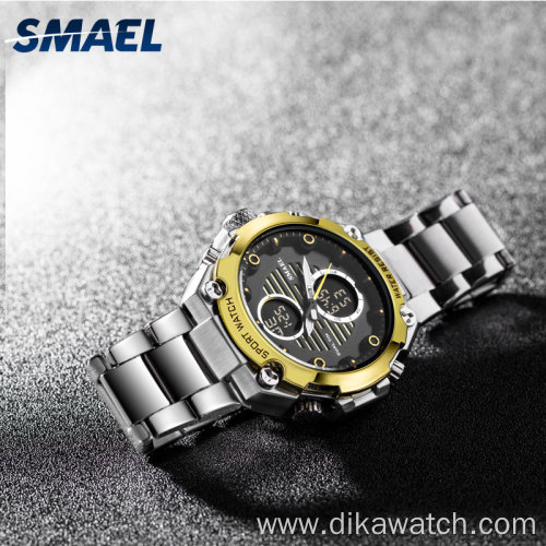 SMAEL Analog Digital Watches Men Led